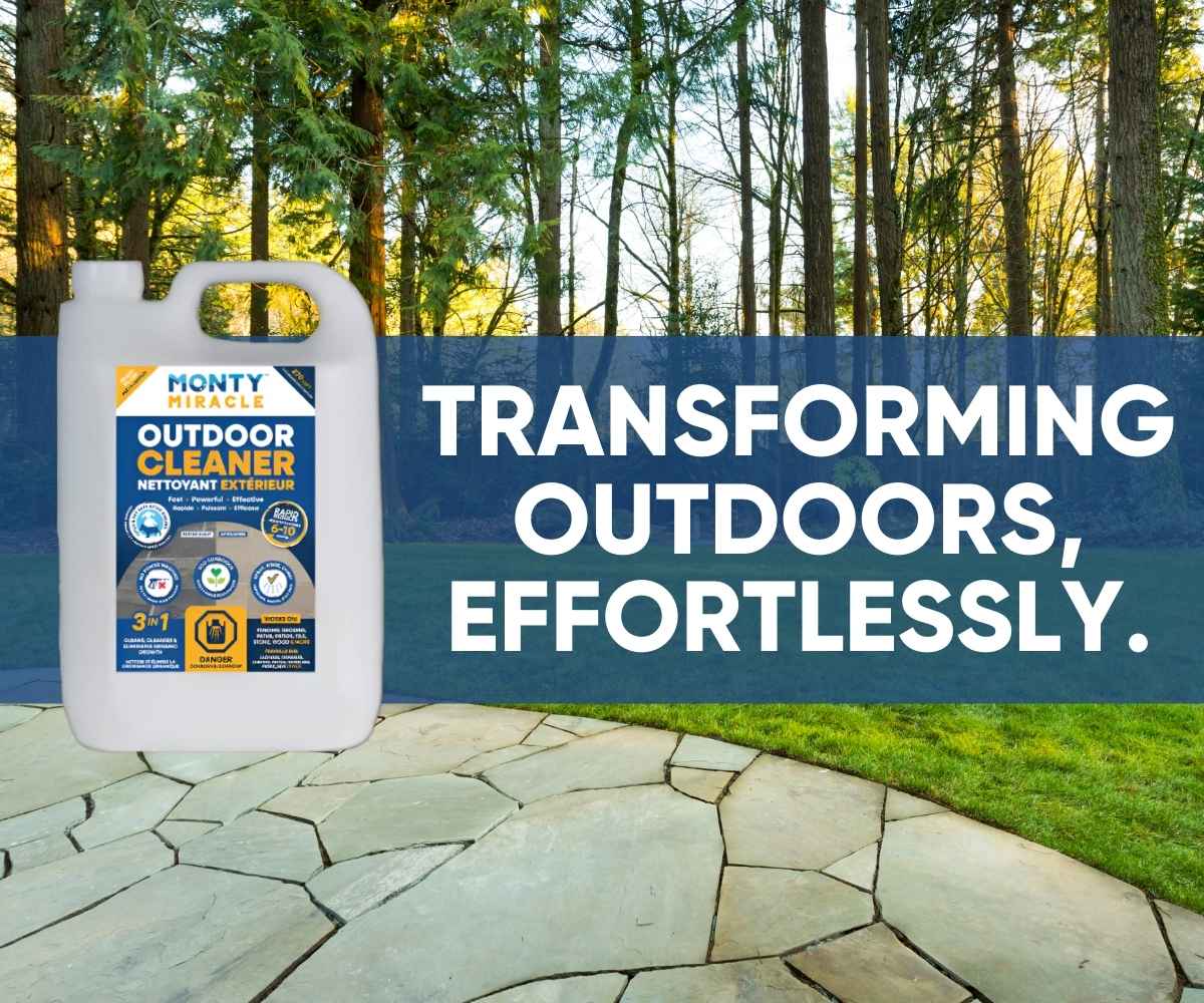 Monty Miracle: Fast-Acting Outdoor Cleaner for Patio, Deck & Driveway